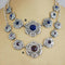Graduated gemstone Khanda / Adi Shakti Talisman necklaces